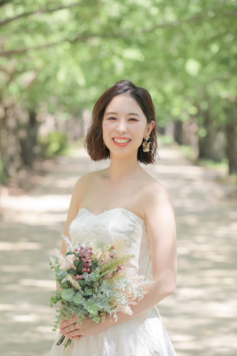 ご新婦様のソロショット。