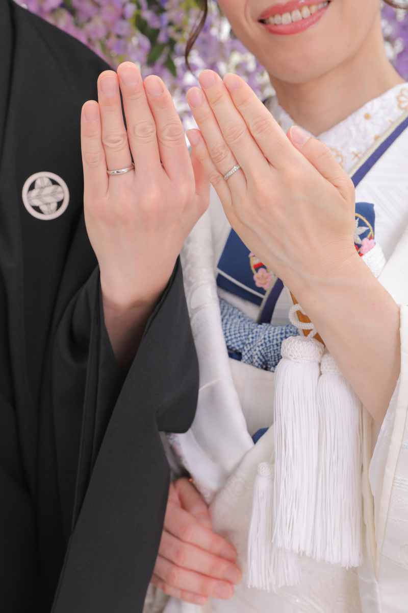 結びショット。