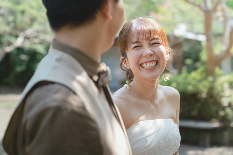 ご新婦様の笑顔