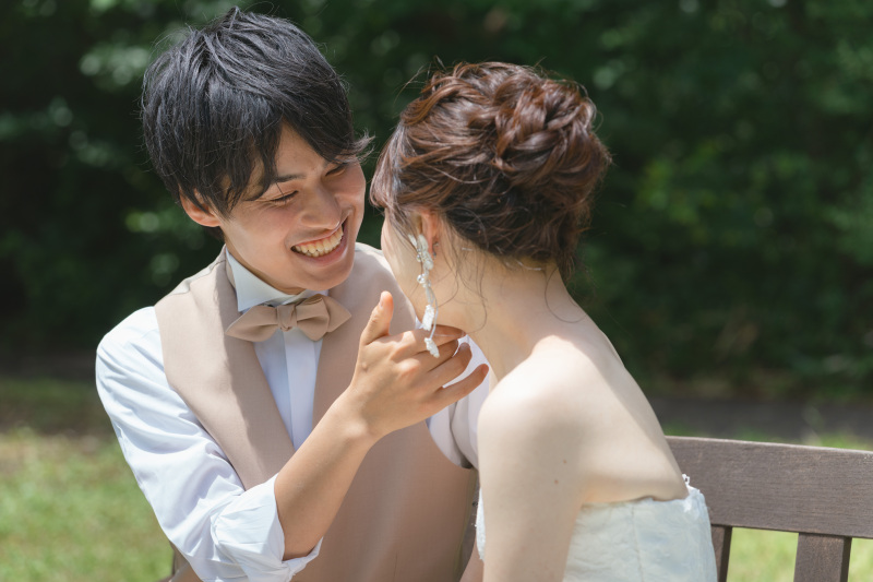 ご新郎様の表情