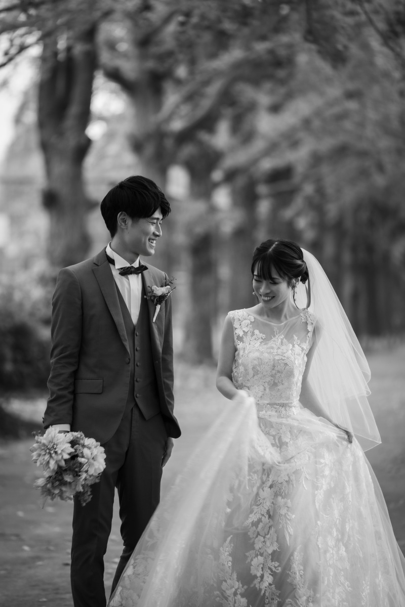 モノクロでロマンティックに