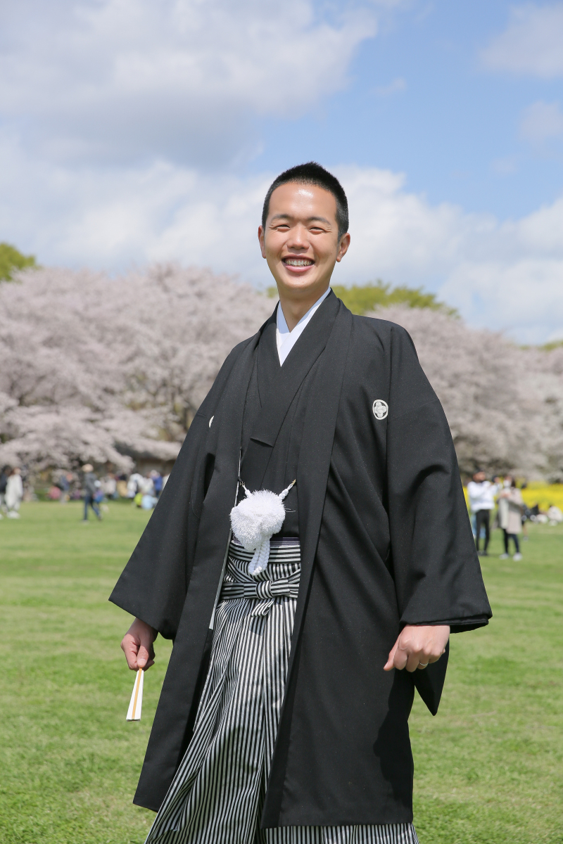 ご新郎様のソロショット。