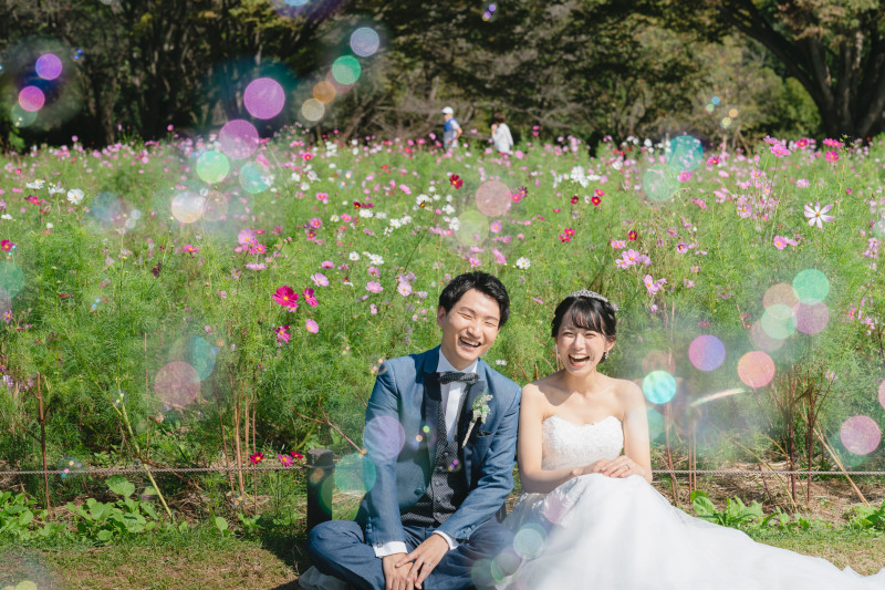 シャボン玉を使って