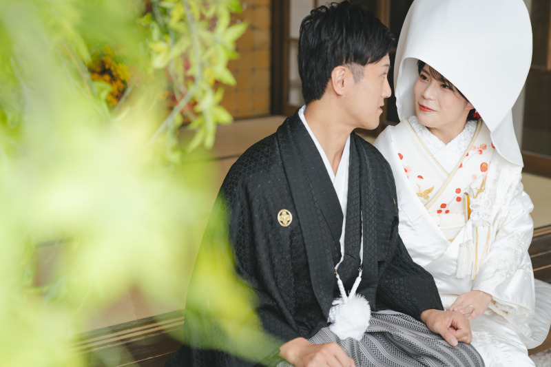 白無垢+綿帽子