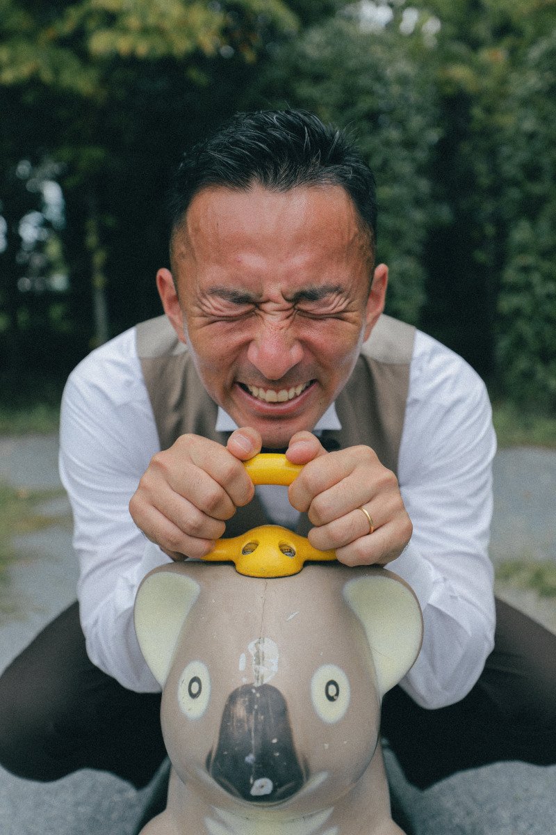 新郎さんのかわいいショット