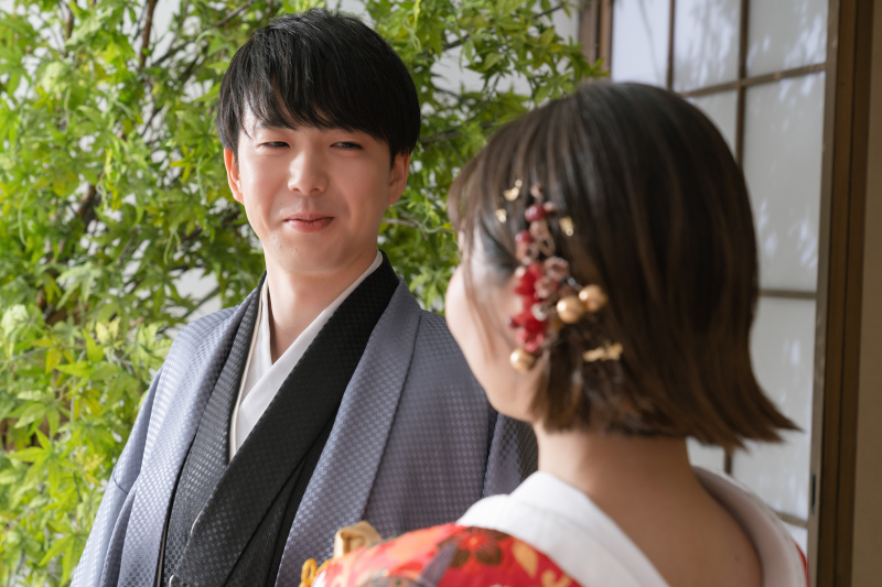 ご新郎様の表情にフォーカス!