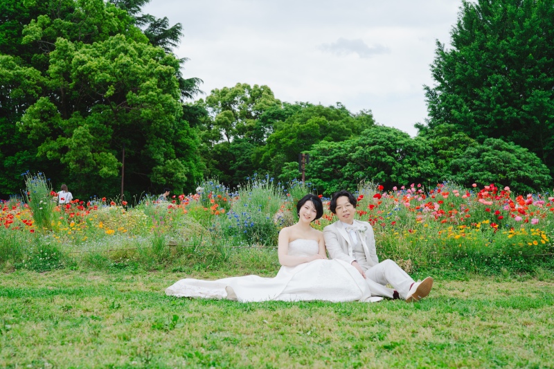 座ってのんびり