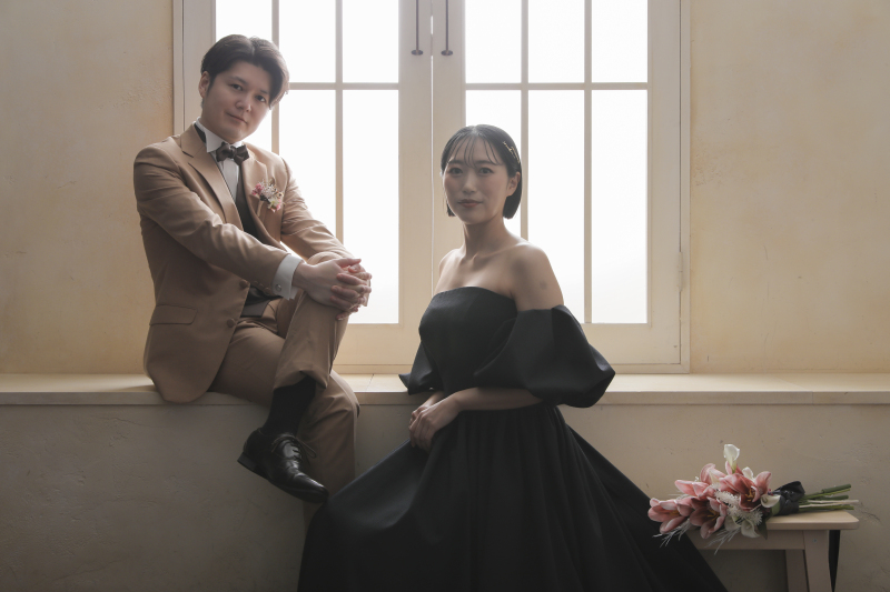 洋装スタジオで2着撮影!