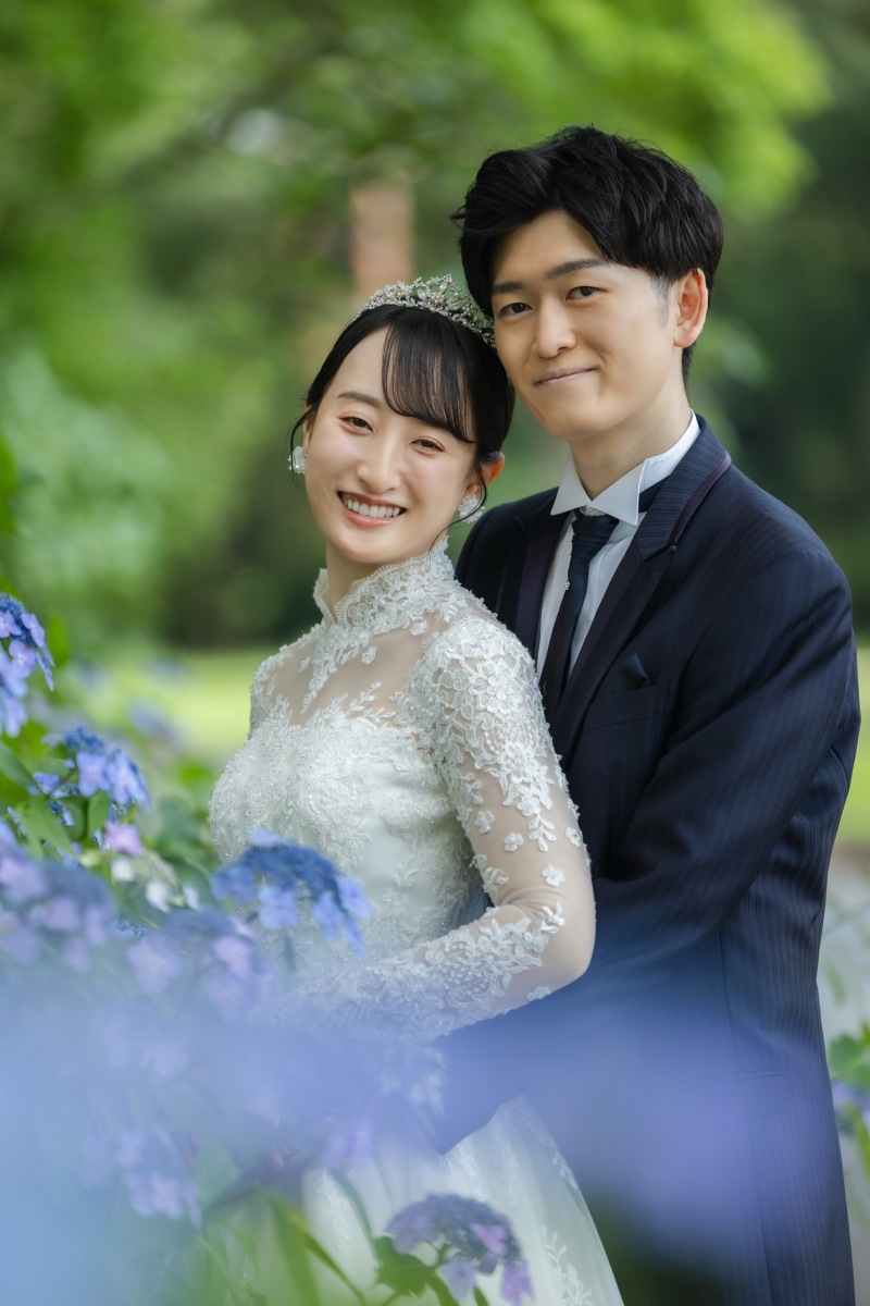 紫陽花と