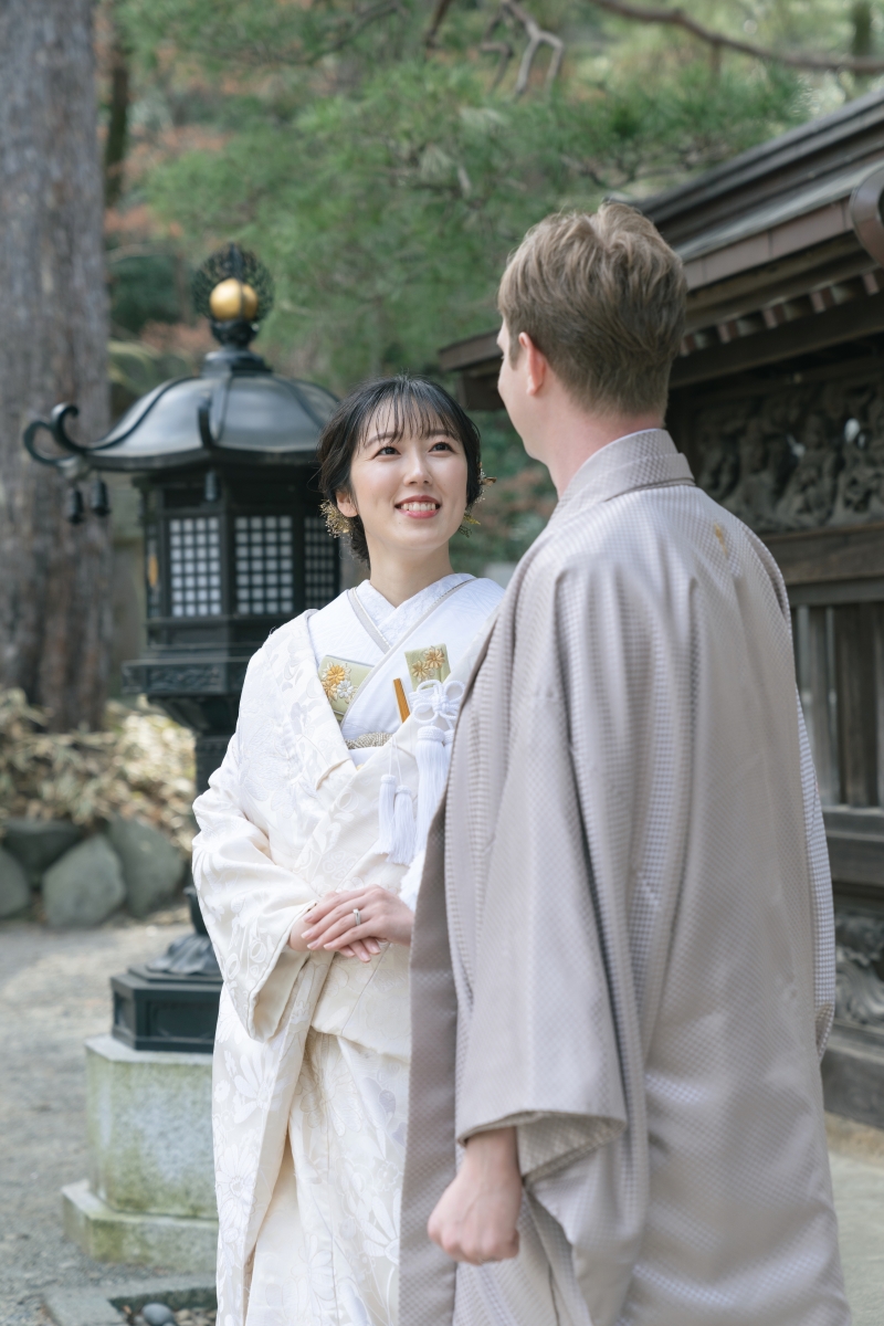 ご新婦様の可愛い表情