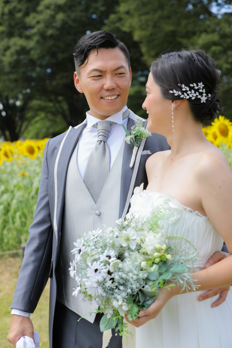 ご新郎様の笑顔。