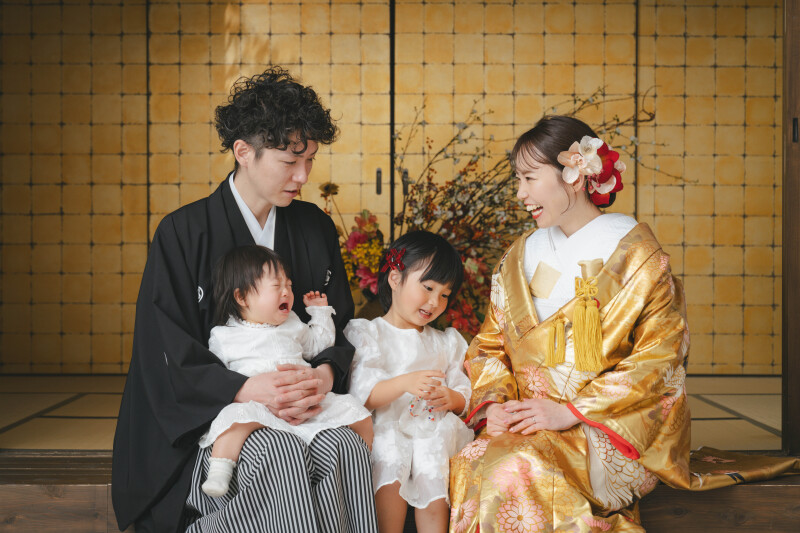 スタジオで家族撮影!