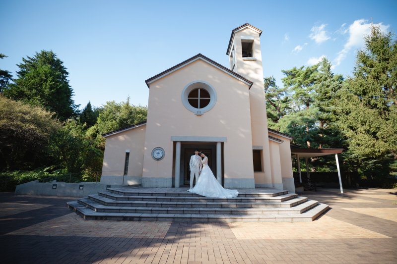 チャペルの外観も