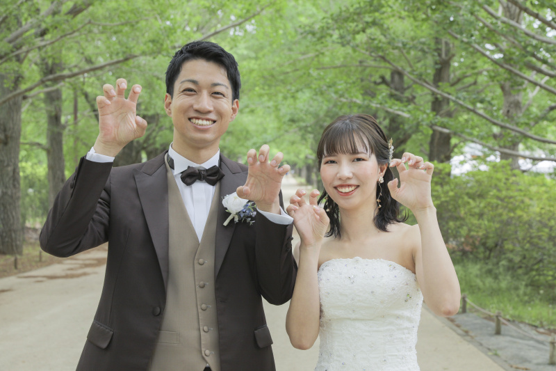 ガオガオポーズ。