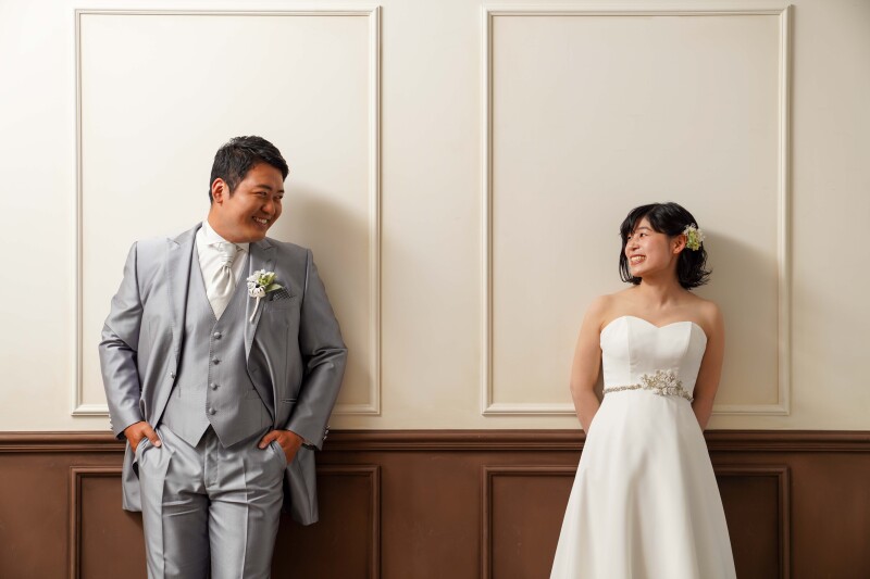 キラキラとした洋装ハウススタジオで