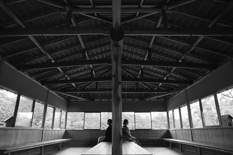 モノクロで印象深く