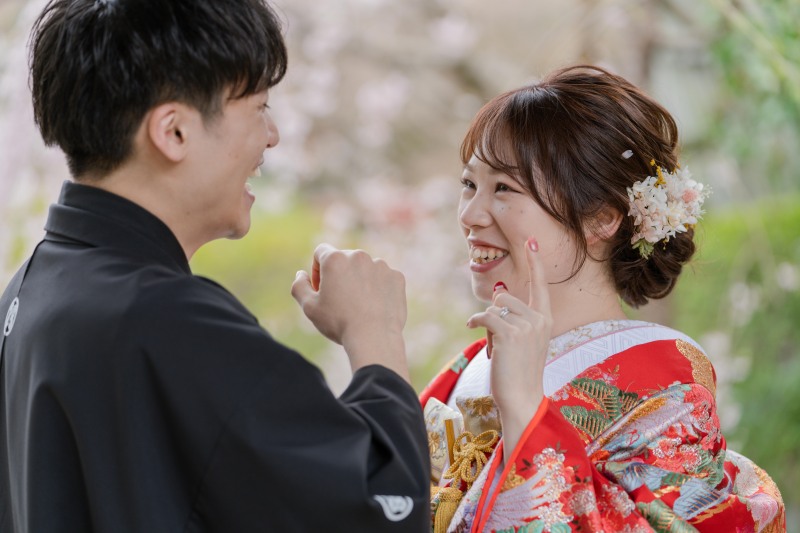 桜がお嫁さんに!