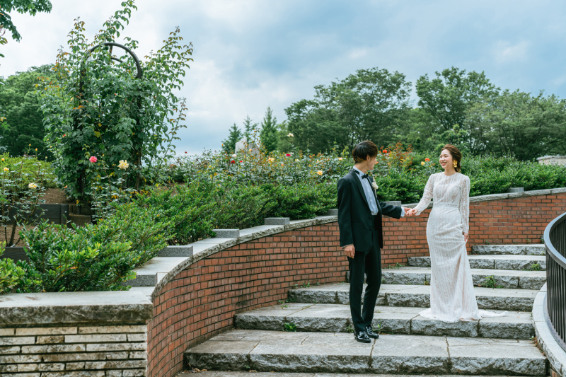 バラ園がとても綺麗