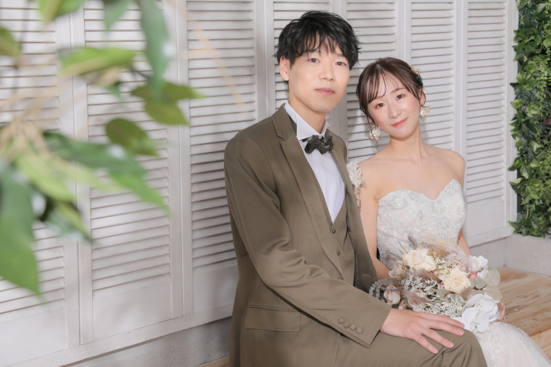 ベンチで一休み。