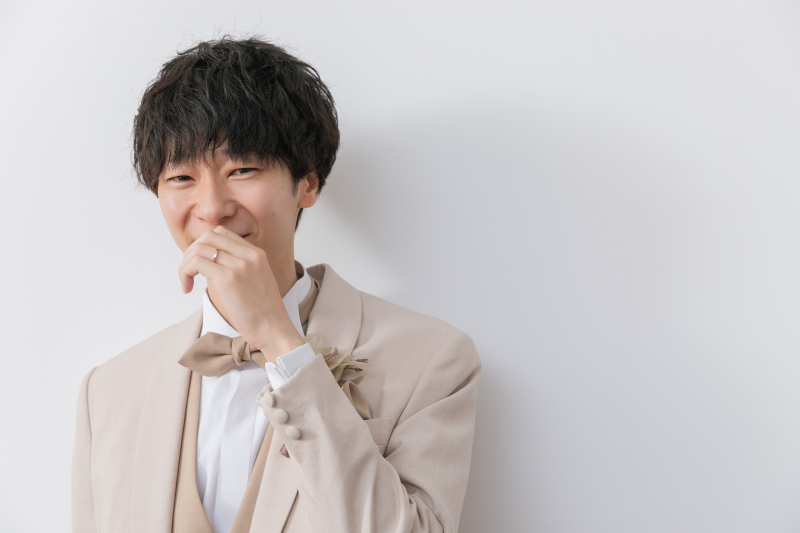 ご新郎様のソロショット