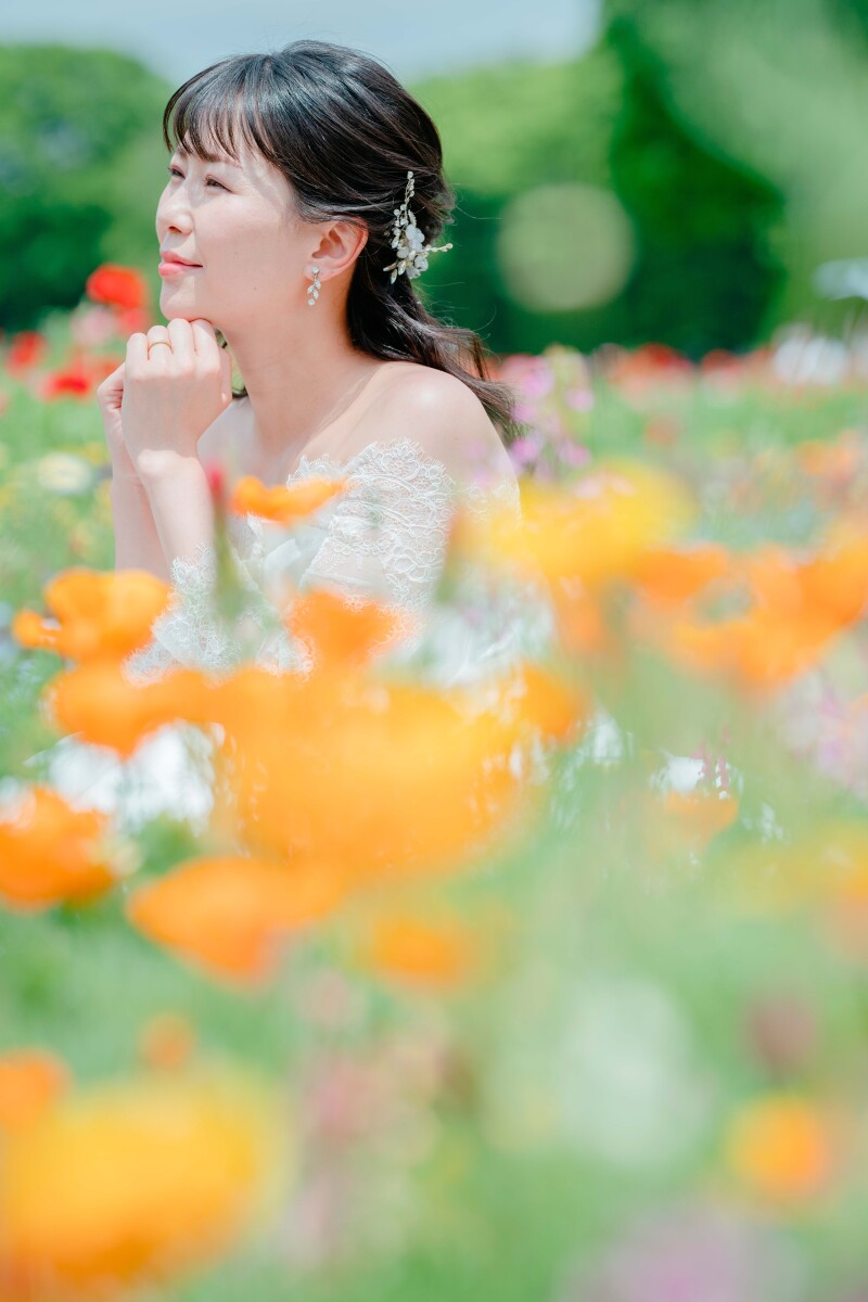 お花に包まれて