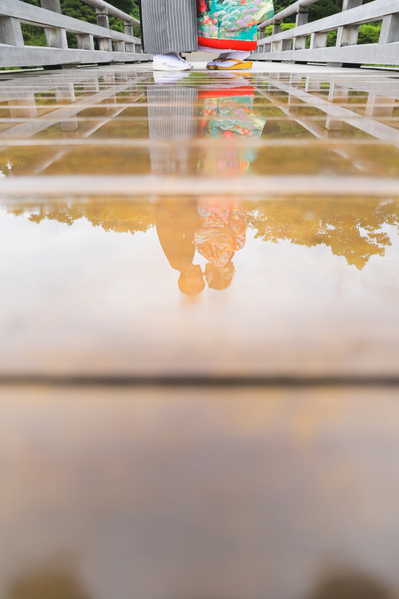 反射を利用して