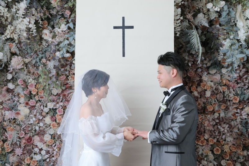 指輪の交換