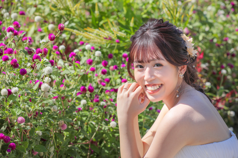 ご新婦様のソロショット。