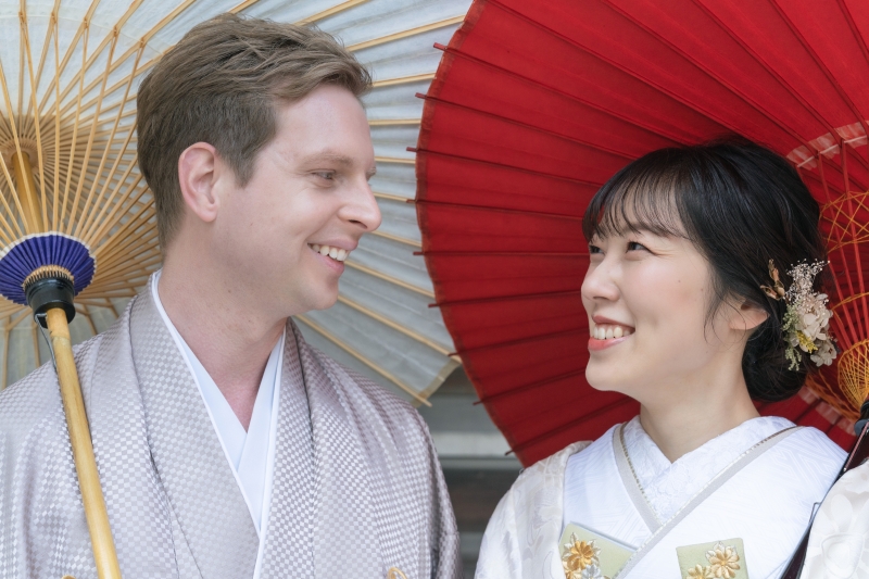 見つめ合うお二人