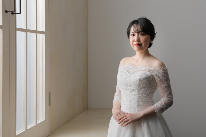 ご新婦様のソロショット。