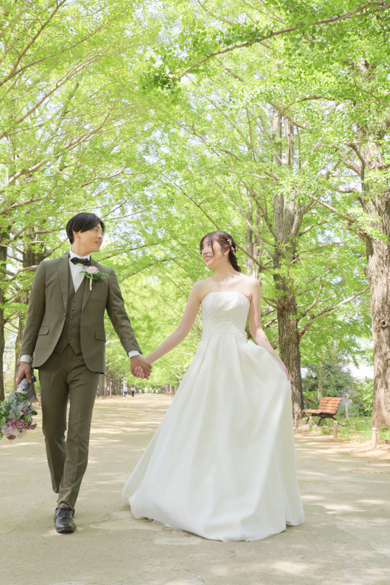 結びショット。