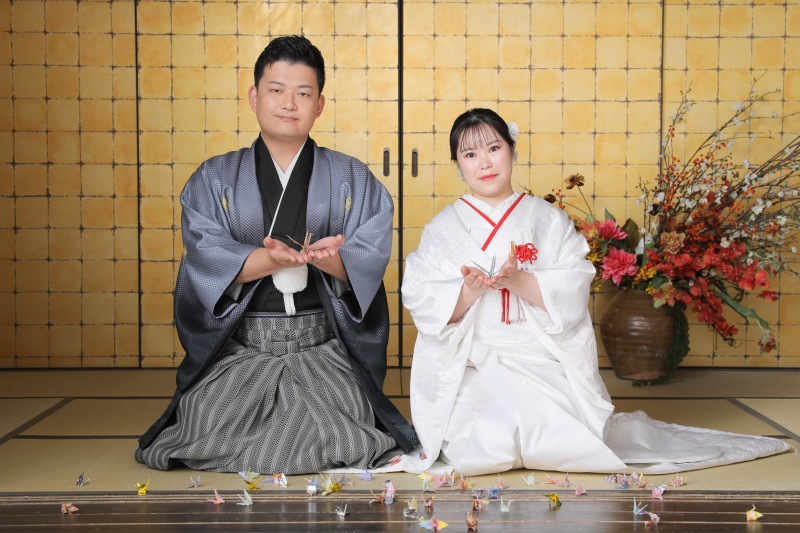 折り鶴と一緒に