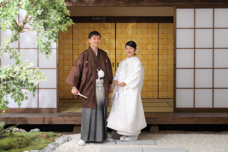 屋内庭園スタジオで!