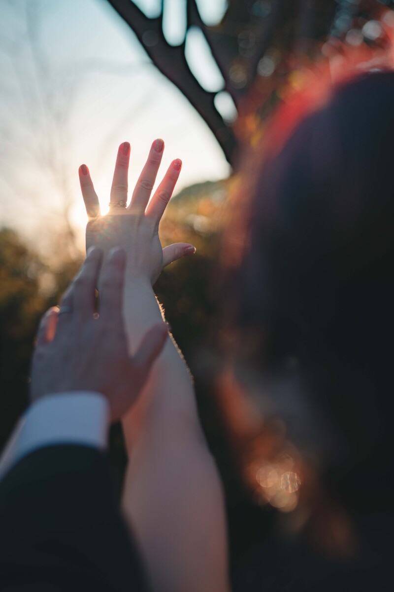 夕日を捕まえて