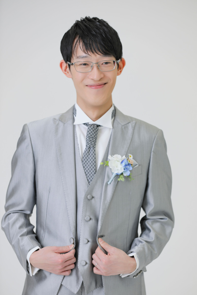 タキシードでバシッと決めて