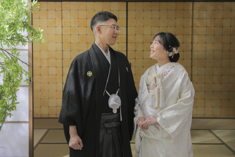 笑顔あふれるおふたり。