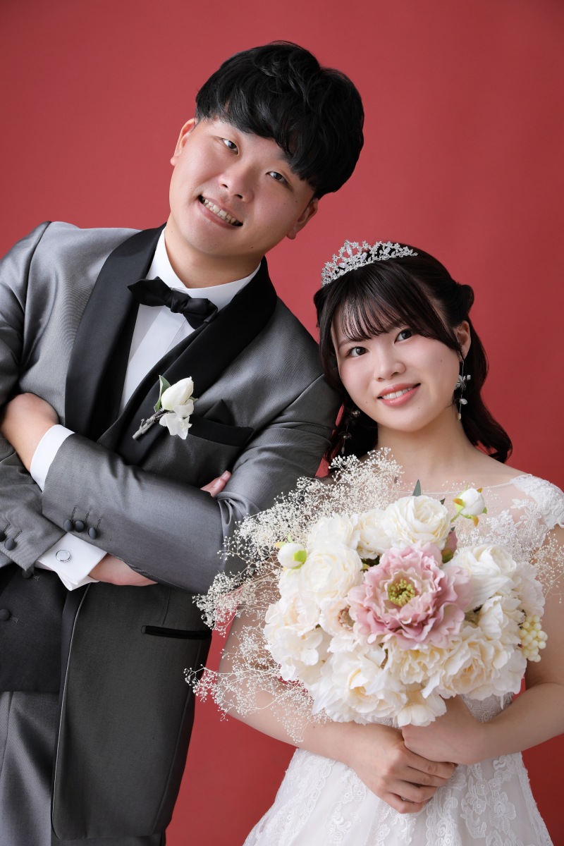 赤背景でおしゃれに