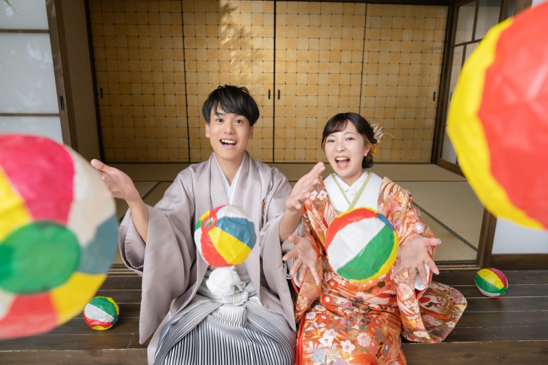 カメラに向かって