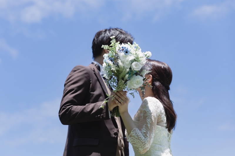 顔隠しショット