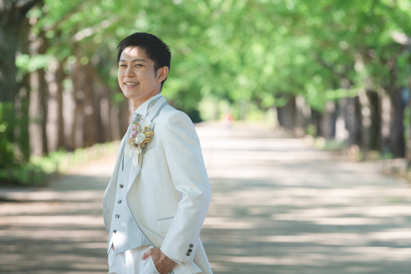 ご新郎様のソロショット