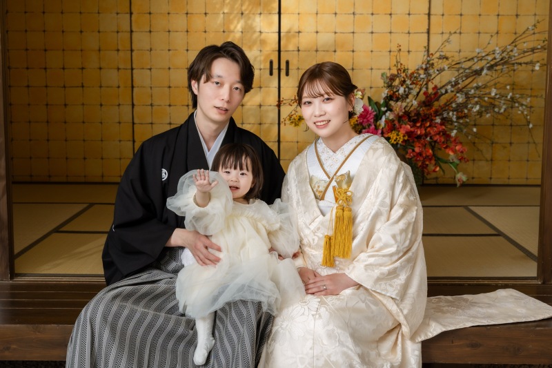 家族みんなで「はい、ポーズ!」