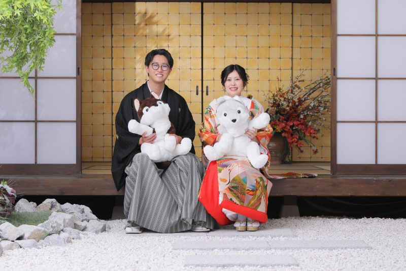 ぬいぐるみでご挨拶