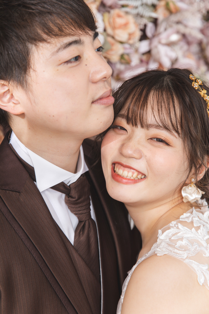 お花とお嫁さんの笑顔!