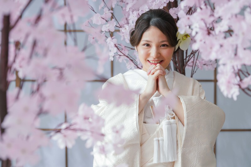 桜とのソロショット