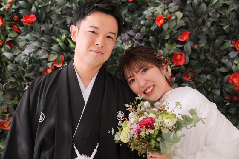 ブーケと一緒に