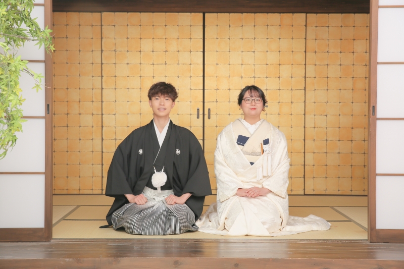 白無垢に着替えて