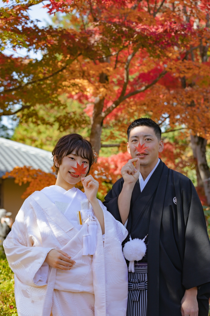 落ち葉を使って◎