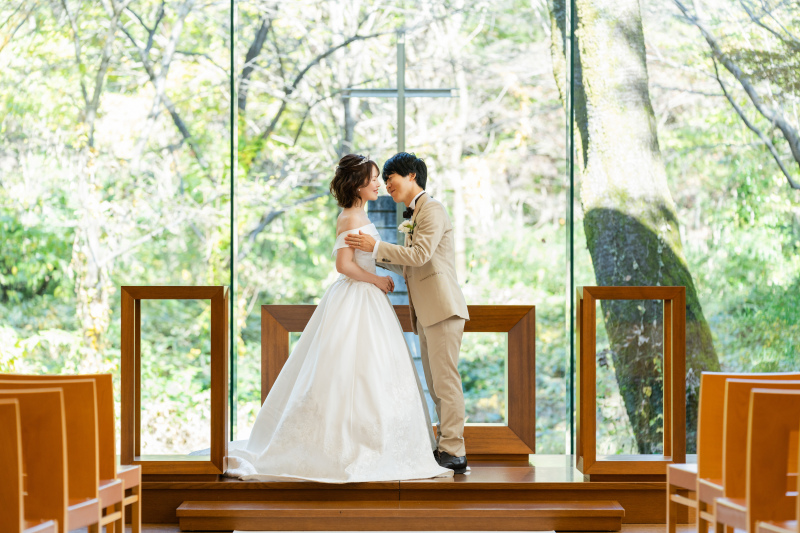 フォレストイン昭和館でチャペルフォト