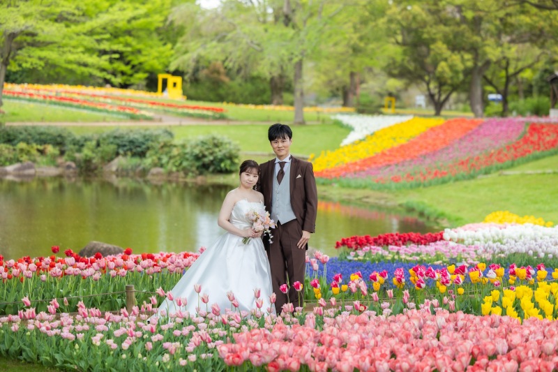 雨のおかげで貸切状態に!!