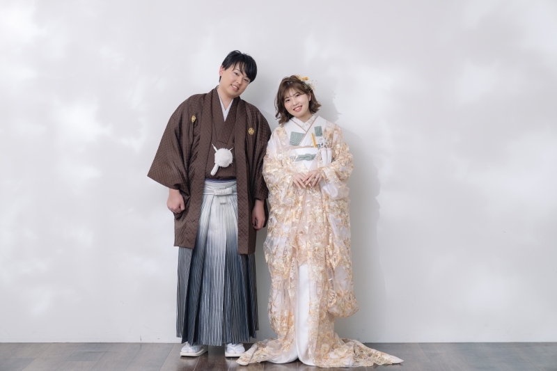 レースのお着物にチェンジ！